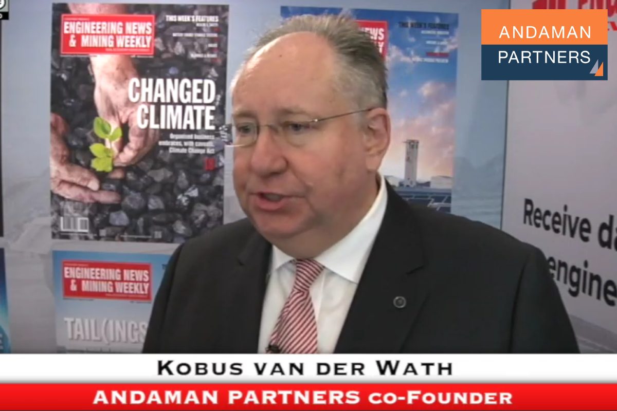 Read more about the article ANDAMAN PARTNERS at Mining Indaba 2025 (III) — Co-Founder Kobus van der Wath Speaks to Mining Weekly