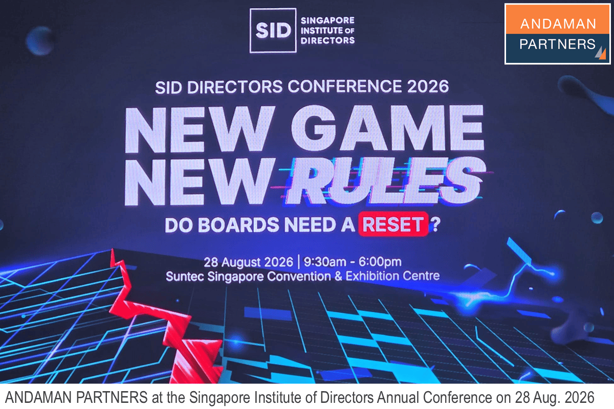 Read more about the article ANDAMAN PARTNERS at the Singapore Institute of Directors Annual Conference 2026